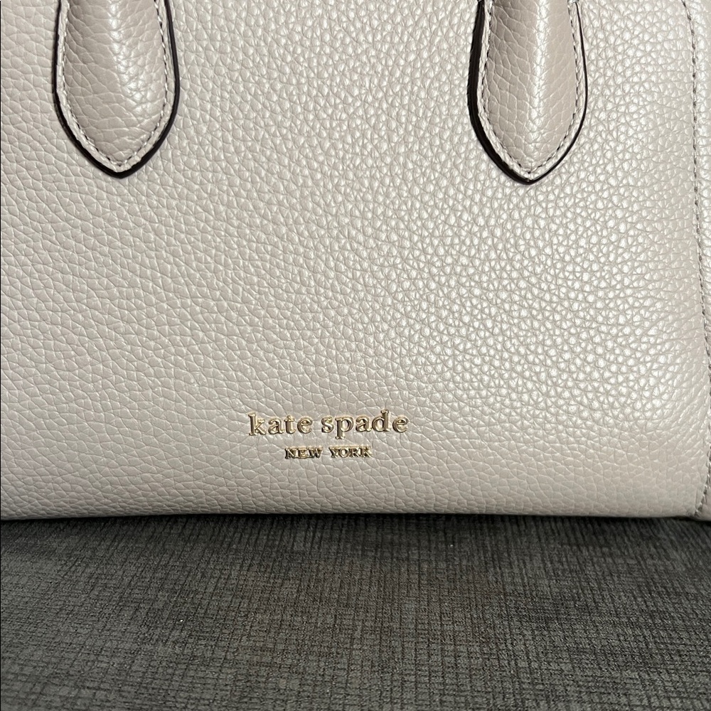 AUTHENTIC KATE SPADE Knott Mini Zip-top Satchel In Warm Taupe - Picture 3 of 11